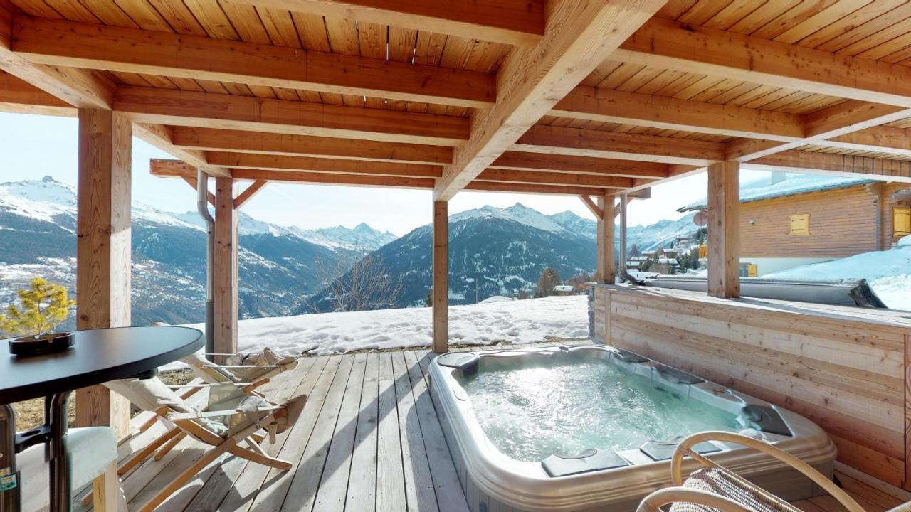 Etoiles Des Neiges Luxe & Jacuzzi Chalet 12 Pers By Alpvision Residences Hérémence 외부 사진